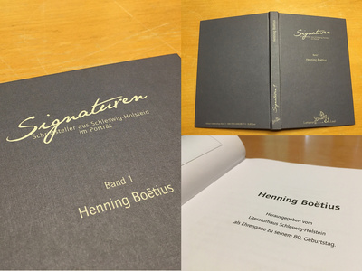 Signaturen - Schriftsteller aus Schleswig-Holstein im Porträt  Band 1, Henning Boëtius 2019